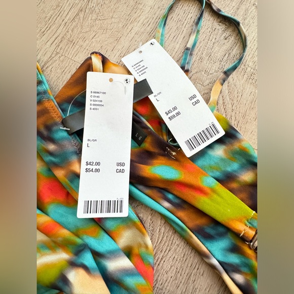 Beautiful multicolor Urban Outfitters swim set | size L | brand new - Picture 2 of 4